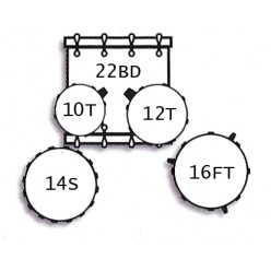 TAMBURO TB T5R22BSSK TAMBURO 8032496994367 China ST 1 1 Active 1 0 3 HAWA 92060000 pDrum Set&nbspstrongT5/strong&nbspseries 5 pi